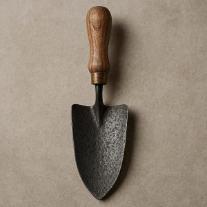 Carbon Steel Garden Trowel Classic Wooden Handle Traditional Hand Shovel Rugged Forged Metal Tool For Landscaping