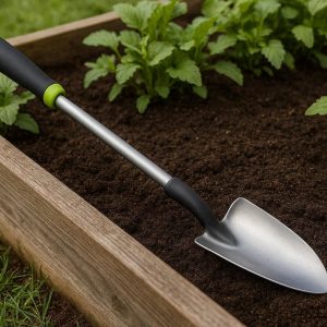 Ergonomic Long Handle Garden Trowel Extended Reach Hand Shovel Soft Grip For Raised Beds Backyard Gardening